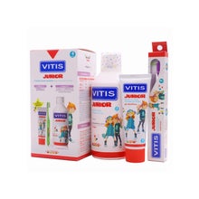 Vitis Junior Gel Dentífrico 75ml + Colutorio 500ml + Cepillo