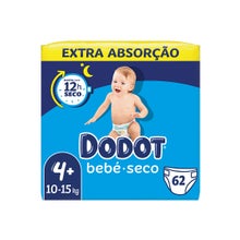 Dodot Bebé Seco Talla 4+ 10-15Kg 62uds