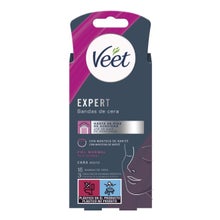 Veet Expert Bandas de Cera Depilatoria Facial Piel Normal 16uds