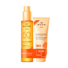 Nuxe Sun Aceite Solar Bronceador SPF50 150ml + Leche Refrescante After Sun 100ml