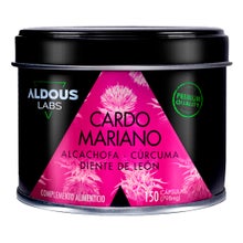 Aldous Labs Cardo Mariano con Alcachofa, Cúrcuma y Diente de León 150caps