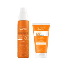 Avène Pack Spray Solar SPF50+ P. Sensibles 200ml + Crema Solar Piel seca SPF50 50ml