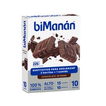 biManán Barritas Chocolate Intenso 10uds