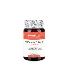 Nutralie Vitamina D3+K2 Complex 10000 UI + Vitamina C 60softgels