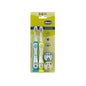 Chicco Pack Cepillo Dental 3-6 Años Azul/Verde 2uds