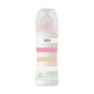 Chicco Well Being Biberão Fluxo Médio Rosa Branco 250ml