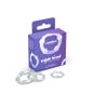 Crushious Set Anillos Triple Bead Super Stretchy Clear 3uds