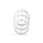 Crushious Set Anillos Triple Bead Super Stretchy Clear 3uds