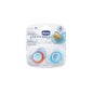 Chicco® Chupete Physio Air Tetina Látex Azul 4 Meses + 2 uds