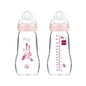 MAM Botella de vidrio rosa 2 meses y + Dbit 2 Botella 260 ml