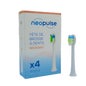 Neopulse Tête de Brosse Électrique Neosonic Blanc Soft 4 unités