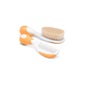 Chicco Pack Cepillo y Peine de Pelo Natural Naranja 0 M+