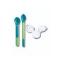 Mam Heat Sensitive Spoon & Cover Cuchara Sensible Neutro 2 uds
