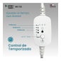 Boston Tech Infrarød Lampe Compact WE122 200 W Timer