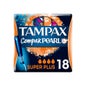Tampax Compak Pearl Super Plus algodón 18 uds