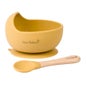 Saro Set Bol Wave Nordic Mostaza Nature con Ventosa
