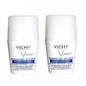 Vichy Desodorante 24h Toque Seco Sin Sales de Aluminio Roll-on 2x50ml
