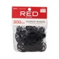 Red By Kiss Rubber Bands Black Assorted Size 300uds