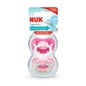 Nuk Signature Pack Silicone Soothers 6-18m Pink Hearts 2 pieces