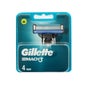 Gillette Mach 3 Hoja de Afeitar 4uds
