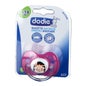 Ciuccio Dodie +18 mesi Ragazza Silicone con anello Nø37