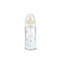 Nuk Babyflasche Latexsauger weiten Mund Kristall Größe 1 240ml