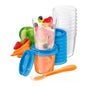Avent Recipientes Leche Materna 10 X180 ml + 10 X240 + 20 Tapas + Cuchara 1 Libro de Recetas