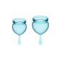 Satisfyer Feel Good Menstruatie Cup Kit Lichtblauw 15+20ml