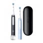 Oral-B Io3 Duo Matt Ice Cepillo Dental Eléctrico Azul Negro 2uds