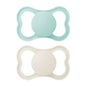 Mam Supreme Silicone Pacifier Pack +6m Neutral and Blue 2 pieces