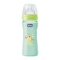 Chicco Biberón Wellbeing Silicona Verde +2 M Flujo Medio 250 ml