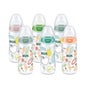 Nuk travel first choice bottle silicone teat wide mouth size 1 hole m 300ml