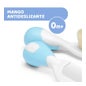 Chicco Pack Cepillo y Peine de Pelo Natural Azul 0m+