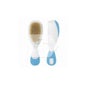 Chicco Pack Cepillo y Peine de Pelo Natural Azul 0m+