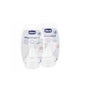 Chicco® Tetina Fisiológica Silicona Boca Ancha + 4 M 2 uds