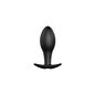 Mooie liefde anaal plug Silicone anker vorm 12 modi trillingen zwart 1pc