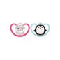 Nuk Space Chupete Gato Pingüino 6-18m 2uds