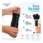 AquaPik Kit Mini Irrigatore Orale Portatile da Viaggio Ricarica Usb Nero