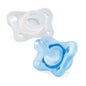 Chicco Physio Mini Soft Soother Orthodontic Silicone 0-2M Blue 2 Units