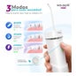 AquaPik Kit Mini Irrigador Bucal Portátil Viajes Carga Usb Blanco 1 ud