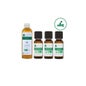 Voshuiles Kit Masaje Espalda Aceite Esencial BIO 3x10 ml + Vegetal BIO 50 ml