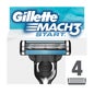 Gillette Recambio Mach3 Start 4uds