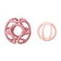 Nattou Set Bolas Mordedor Silicona Rosa 2uds