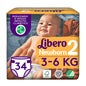 Libero Newborn 2 Pañal 3-6kg 34uds