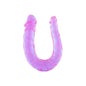 Dancing Dildo Double Jelly Flexible Purple 1pc