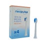 Neopulse Electric Brush Head Neosonic White Ultra-Soft 4 units