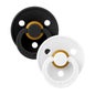 BIBS Colour Latex Pacifier Black White Size 2 2 pcs