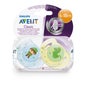 AVENT PACIFIER DECORATED SILICONE 6-18M 2U