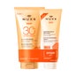 Nuxe Sunscreen Milk SPF30 + Shower Shampoo Set