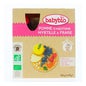 BabyBio Apple Blueberries Strawberry Bio 4x90 g